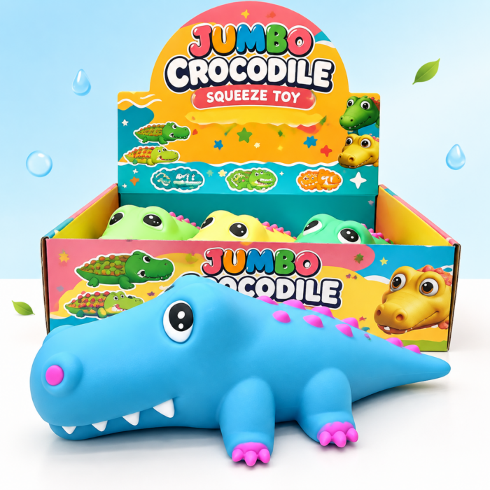 Jumbo Crocodile squeeze toy