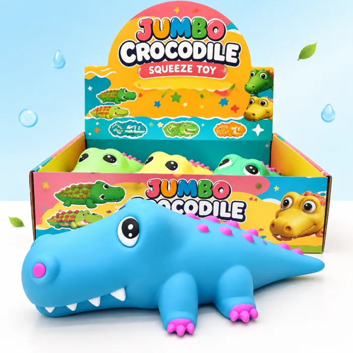 Jumbo Crocodile squeeze toy