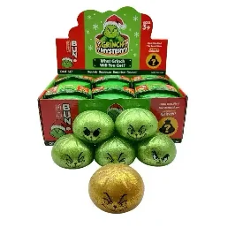 Glow-in-the-Dark Gold Glitter Bead Bun