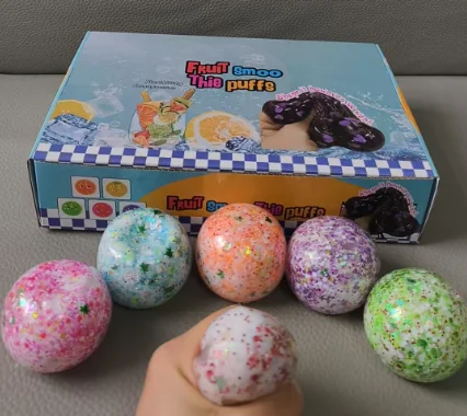 Round Ball Squeeze Dough OPP Bag