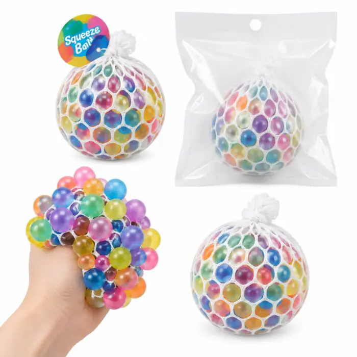 Palla a forma di grappolo d’uva in rete a colori misti