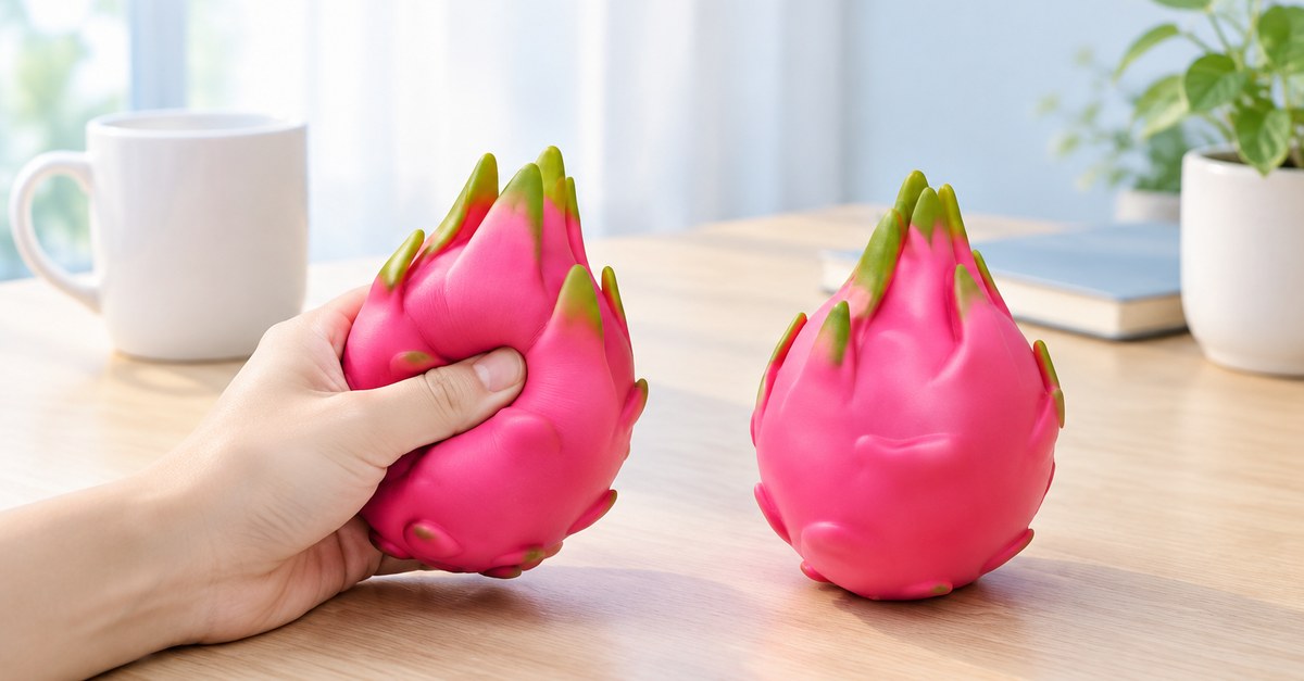 الضغط على ألعاب فيدجت سكوشي للوسواس القهري على مكتب لإظهار المقاومة - King Squishy