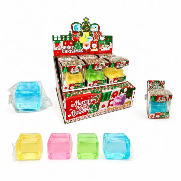 Cubo sólido de maltosa navideño