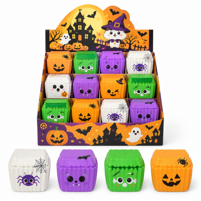 Кубик антистресс Halloween Emoji из мальтозы
