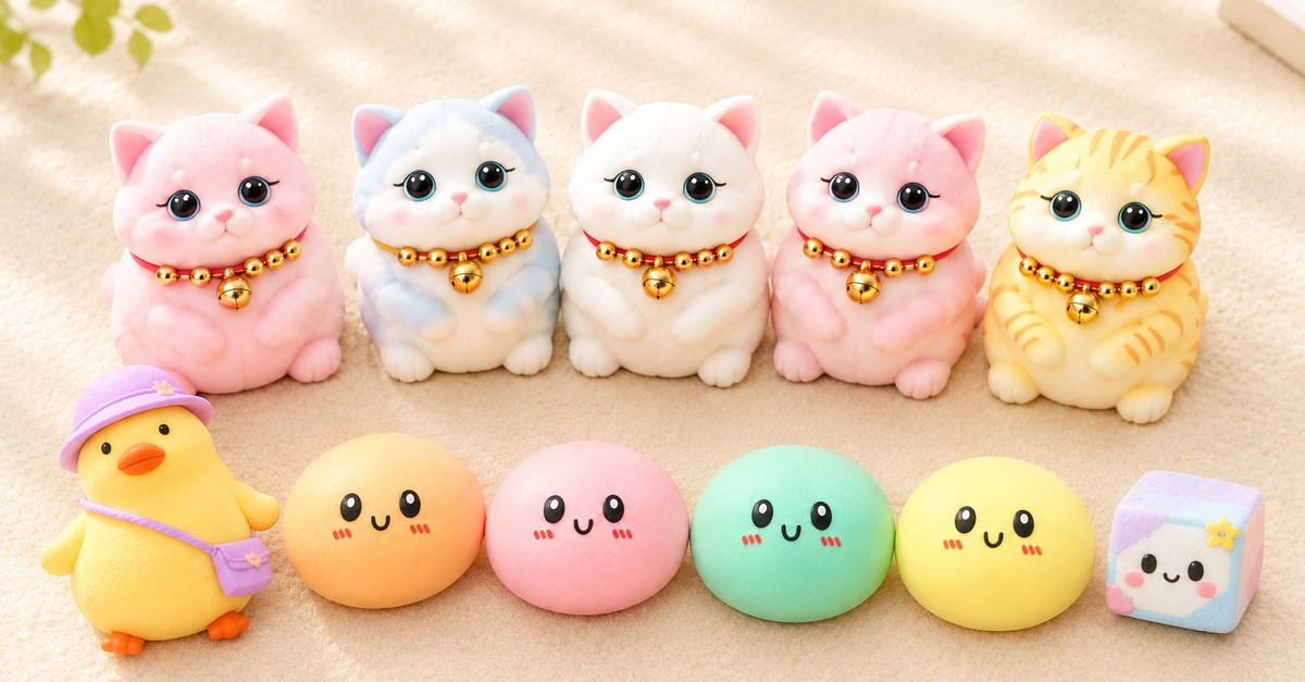 Arten von Squishy Toys: Tier-, Lebensmittelform- und Würfel-Squishies für den Großhandel - King Squishy