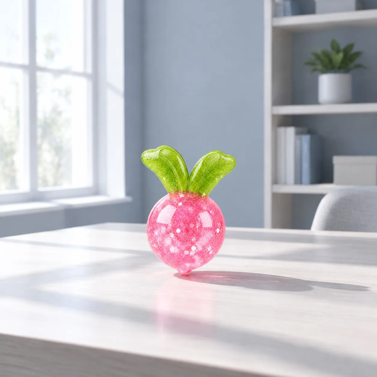 Soft fidget toys for arthritis hands on a home office desk - King Squishy