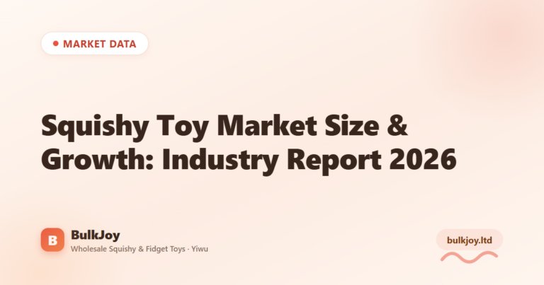 Squishy Toy Market Size & Growth Report 2026 - King Squishy wholesale guide